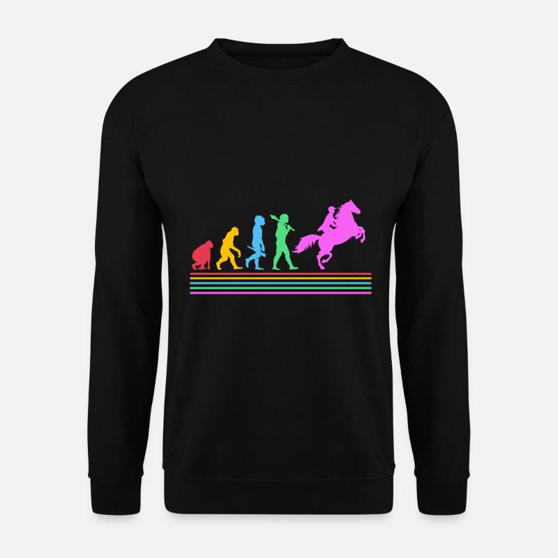 Horse Racing Evolution - Unisex Sweatshirt - black