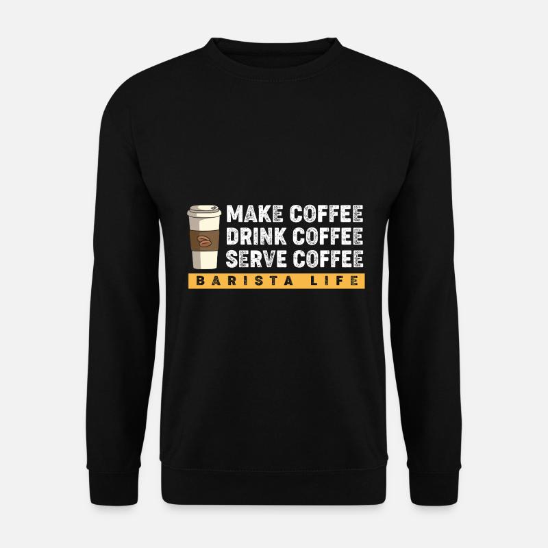 Espresso Kaffee Koffein Barista - Unisex Pullover - Schwarz