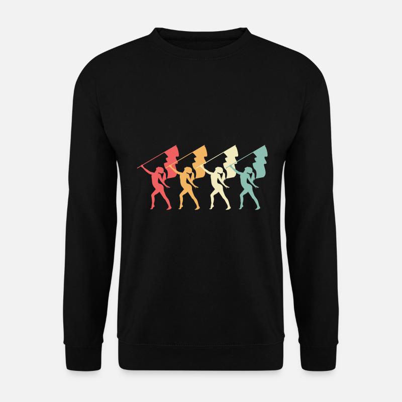Fasching Fahnenschwingen Fahnenschwenker Karneval - Unisex Pullover - Schwarz