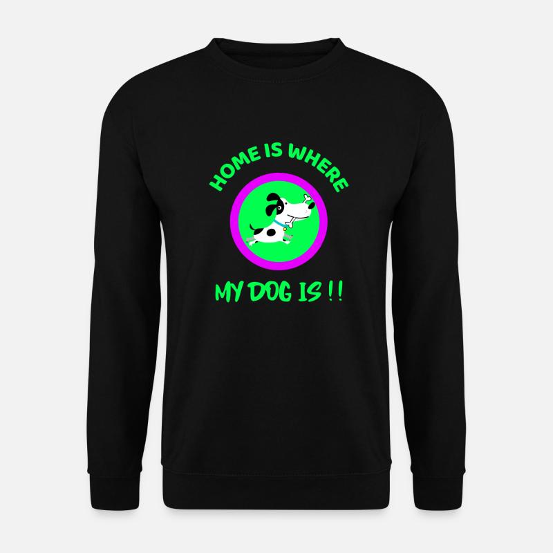 Hund Hund Hund Hund Hund - Unisex Pullover - Schwarz