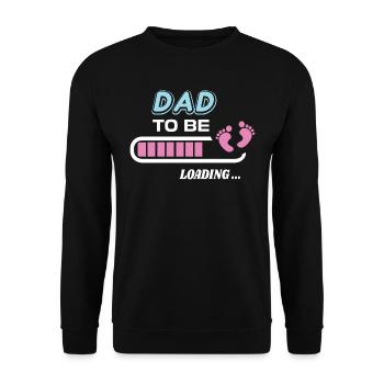 zukünftiger Vater. Warten Sie auf Geburtsgeschenk - Unisex Pullover - Schwarz - Vorne - Alina (178cm) & Michal (187cm)