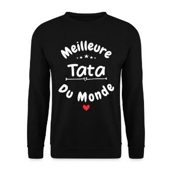 La meilleure tata - Sweat-shirt Unisexe - noir - Devant - Alina (178cm) & Michal (187cm)