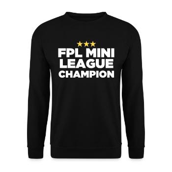FPL League Champion (3 Stars) - Unisex Sweatshirt - black - Front - Alina (178cm) & Michal (187cm)