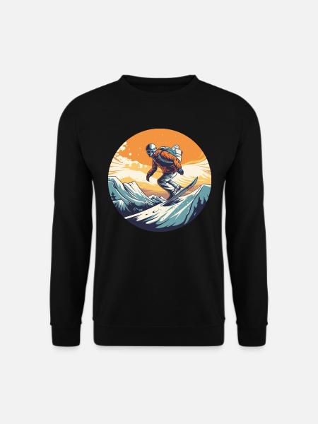 Snowboard ou ski puis après-ski - Sweat-shirt Unisexe - noir