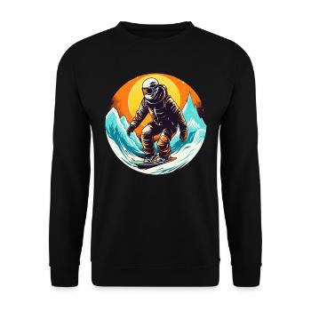 Snowboard ou ski puis après-ski - Sweat-shirt Unisexe - noir - Devant - Alina (178cm) & Michal (187cm)