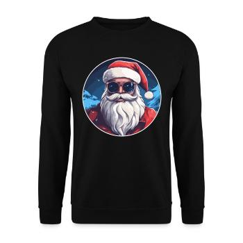 Frohe Weihnachten - Unisex Pullover - Schwarz - Vorne - Alina (178cm) & Michal (187cm)