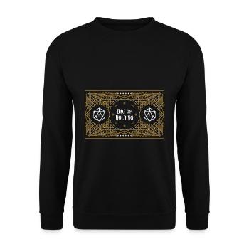 Bag of Holding Dice Container D20 Master Tabletop - Unisex Sweatshirt - black - Front - Alina (178cm) & Michal (187cm)