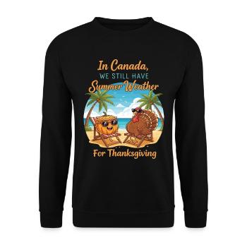 L’été au Canada - Sweat-shirt Unisexe - noir - Devant - Alina (178cm) & Michal (187cm)