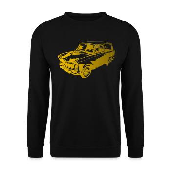  601 Kombi Trabi - Unisex Pullover - Schwarz - Vorne - Alina (178cm) & Michal (187cm)