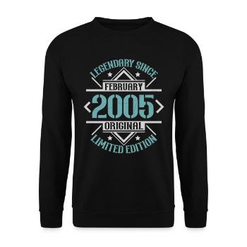Legendary since January 2005 limited edition - Unisex Sweatshirt - black - Front - Alina (178cm) & Michal (187cm)