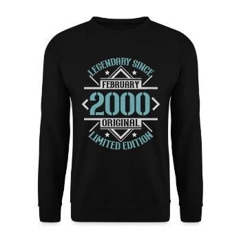 Legendary since February 2000 limited edition - Unisex Sweatshirt - black - Front - Alina (178cm) & Michal (187cm)