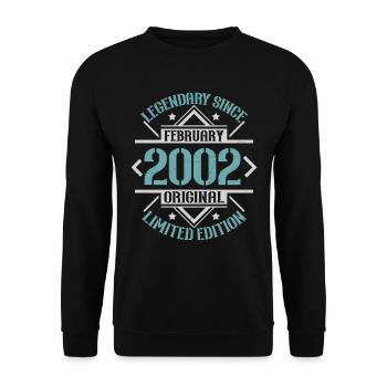 Legendary since February 2002 limited edition - Unisex Sweatshirt - black - Front - Alina (178cm) & Michal (187cm)