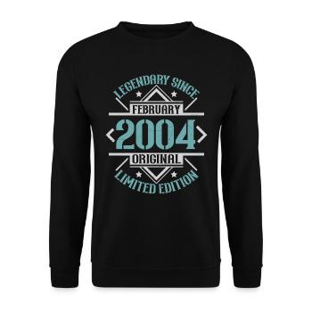 Légendaire depuis Février 2004 édition limitée - Sweat-shirt Unisexe - noir - Devant - Alina (178cm) & Michal (187cm)