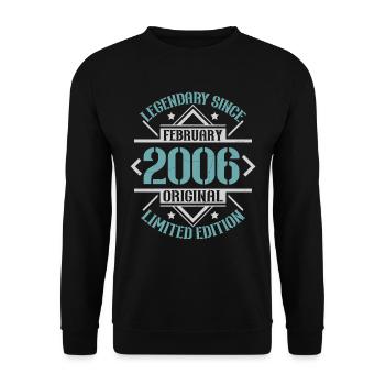 Legendär seit Februar 2006 limitierte Edition - Unisex Pullover - Schwarz - Vorne - Alina (178cm) & Michal (187cm)