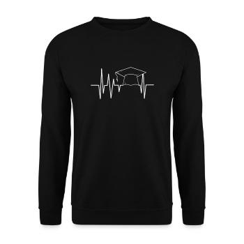 Bachelor Master Doktor Studium Abschluss für - Unisex Pullover - Schwarz - Vorne - Alina (178cm) & Michal (187cm)