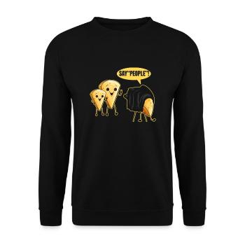 Photographe drôle pour photographe photographie - Sweat-shirt Unisexe - noir - Devant - Alina (178cm) & Michal (187cm)