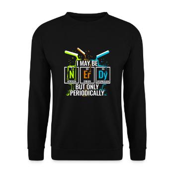 Chemistry Nerd Chemist Chemical Laboratory Assistant Student - Unisex Sweatshirt - black - Front - Alina (178cm) & Michal (187cm)