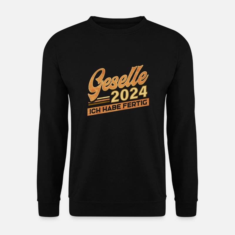 Geselle 2024 Abschluss der Ausbildung zum - Unisex Pullover - Schwarz