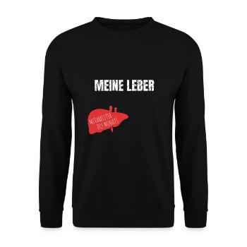 Kerwe Schützenfest Geschenk Bierfest Party - Unisex Pullover - Schwarz - Vorne - Alina (178cm) & Michal (187cm)