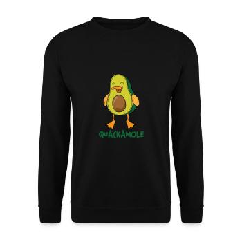 Guacamole Vegan cadeau avec drôle d’avocat I - Sweat-shirt Unisexe - noir - Devant - Alina (178cm) & Michal (187cm)