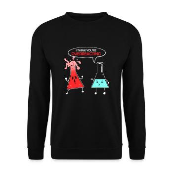 Cadeau de chimie pour chimiste assistant de laboratoire chimique - Sweat-shirt Unisexe - noir - Devant - Alina (178cm) & Michal (187cm)