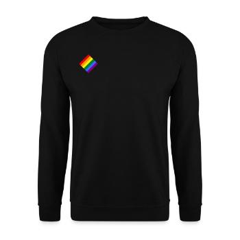 Rainbow - Sweat-shirt Unisexe - noir - Devant - Alina (178cm) & Michal (187cm)