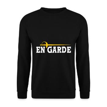 Fencing - Unisex Sweatshirt - black - Front - Alina (178cm) & Michal (187cm)
