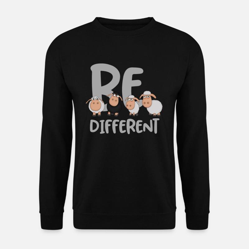 Be different Schafe: Einzigartiges schwarzes Schaf - Unisex Pullover - Schwarz