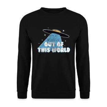 Ufo Alien - Sweat-shirt Unisexe - noir - Devant - Alina (178cm) & Michal (187cm)