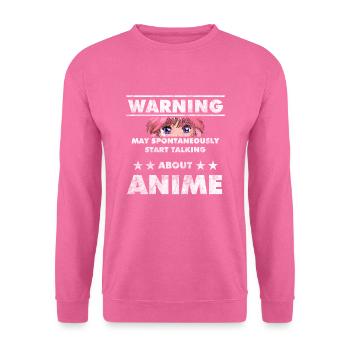 Anime - Sweat-shirt Unisexe - rose - Devant