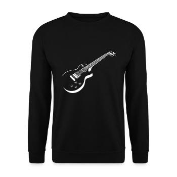 guitarist - Unisex Sweatshirt - black - Front - Alina (178cm) & Michal (187cm)