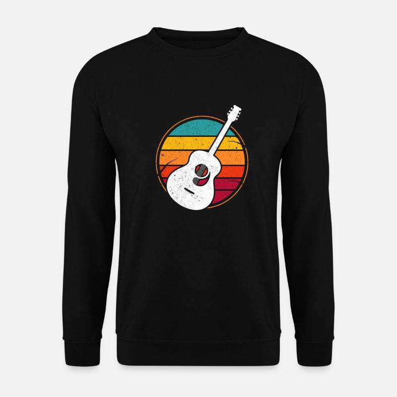 Gitarre Retro - Unisex Pullover - Schwarz