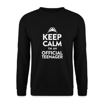 Teenager - Unisex Pullover - Schwarz - Vorne - Alina (178cm) & Michal (187cm)