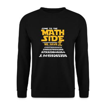 Math Pi Math Teacher Student Gift - Unisex Sweatshirt - black - Front - Alina (178cm) & Michal (187cm)