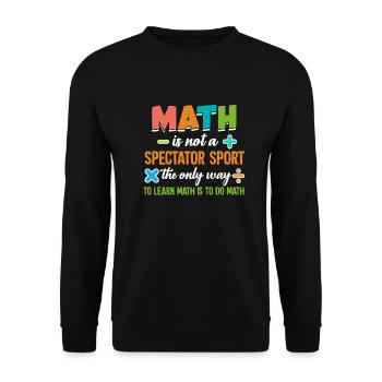 Math math - Sweat-shirt Unisexe - noir - Devant - Alina (178cm) & Michal (187cm)