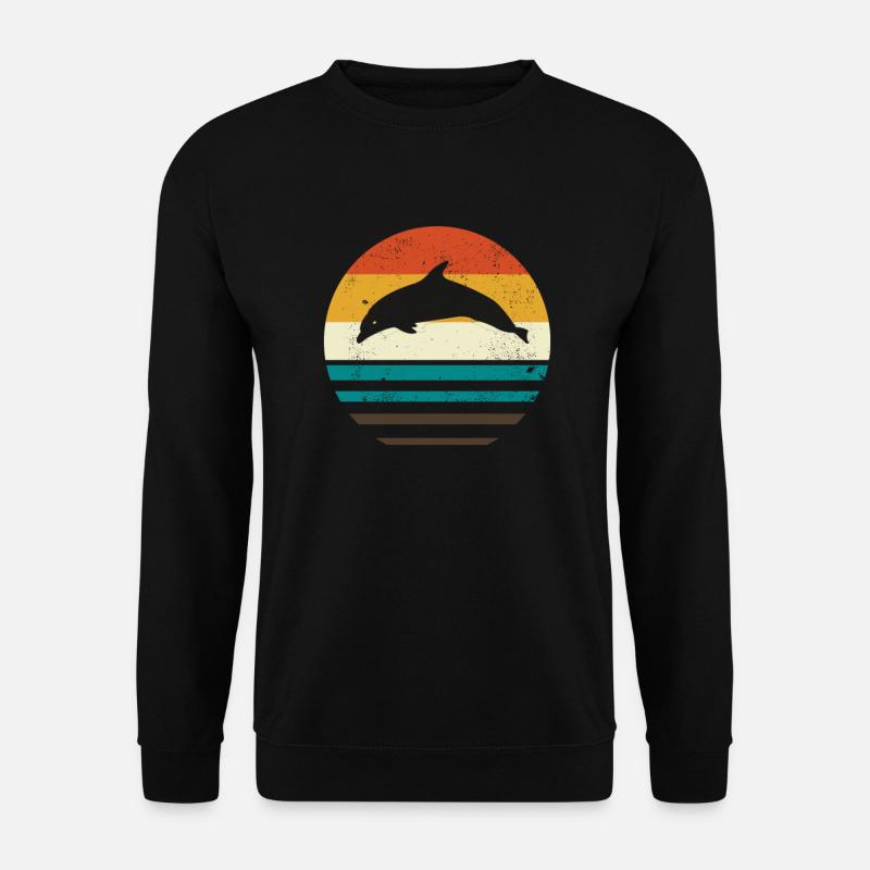 Delfin - Unisex Pullover - Schwarz