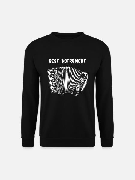 Akkordeon Handorgel Ziehharmonika Musik Geschenk - Unisex Pullover - Schwarz
