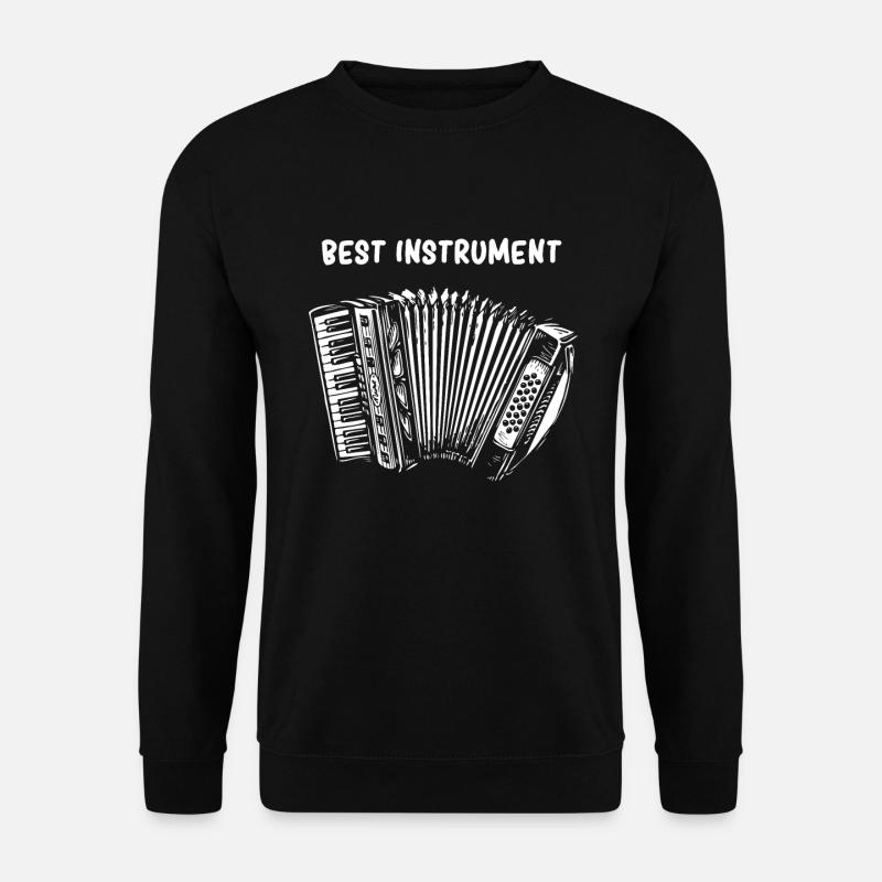 Akkordeon Handorgel Ziehharmonika Musik Geschenk - Unisex Pullover - Schwarz