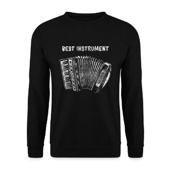 accordéon - Sweat-shirt Unisexe - noir - Devant - Alina (178cm) & Michal (187cm)