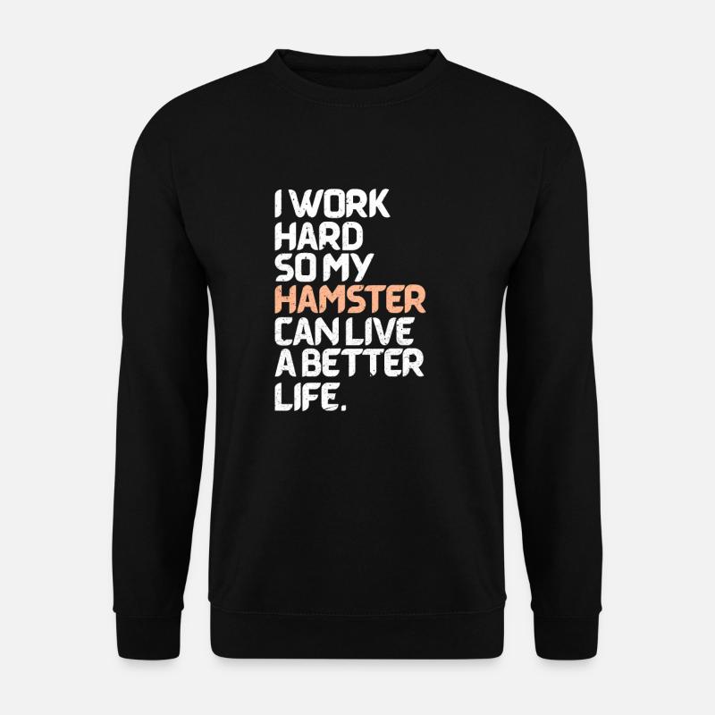 Hamster - Unisex Pullover - Schwarz