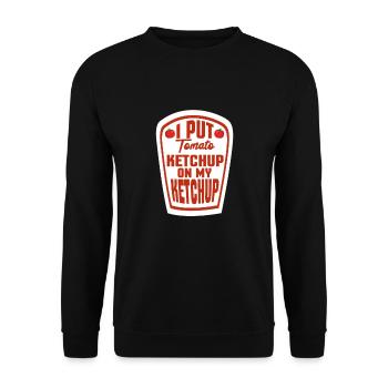 Ketchup - Unisex Sweatshirt - black - Front - Alina (178cm) & Michal (187cm)
