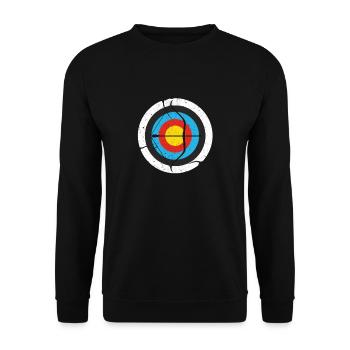 archer - Unisex Sweatshirt - black - Front - Alina (178cm) & Michal (187cm)