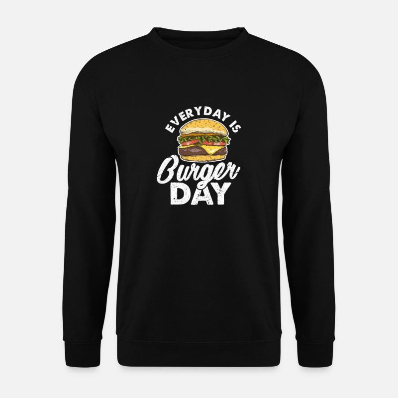 Burger - Unisex Pullover - Schwarz