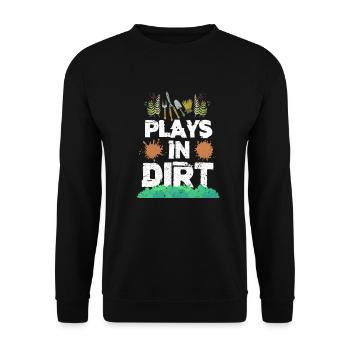 Jardinage - Sweat-shirt Unisexe - noir - Devant - Alina (178cm) & Michal (187cm)
