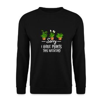 Jardin jardin jardinage plante jardinier cadeau - Sweat-shirt Unisexe - noir - Devant - Alina (178cm) & Michal (187cm)