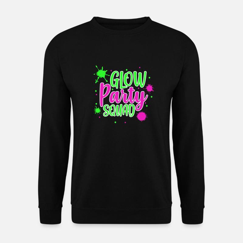 Glow Party Squad - Unisex Pullover - Schwarz