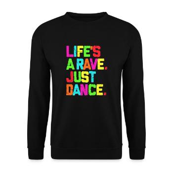 Rave Techno Glow Neon Led Party Party Coffret Cadeau - Sweat-shirt Unisexe - noir - Devant - Alina (178cm) & Michal (187cm)