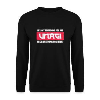 Karate Unagi Martial Arts Sports Japan Gift - Unisex Sweatshirt - black - Front - Alina (178cm) & Michal (187cm)