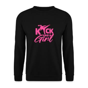 Fille de karaté - Sweat-shirt Unisexe - noir - Devant - Alina (178cm) & Michal (187cm)