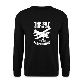 Pilote - Sweat-shirt Unisexe - noir - Devant - Alina (178cm) & Michal (187cm)